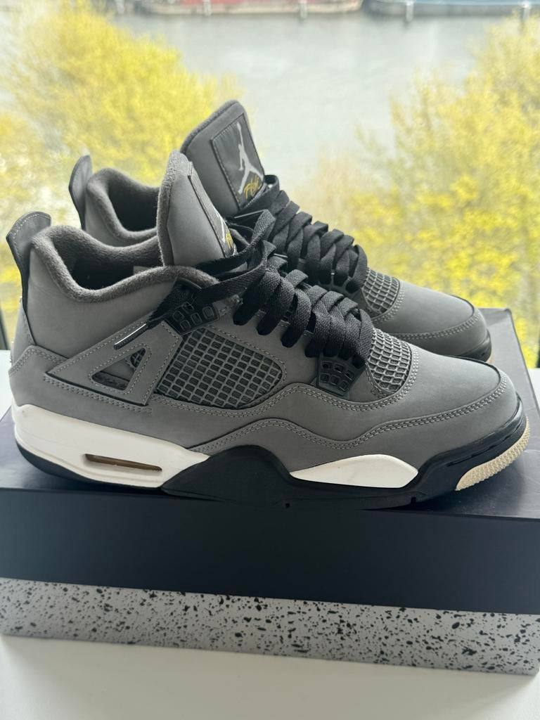 Jordan 4 Cool Grey - Maat 43, Ophalen of Verzenden, Gedragen, Overige kleuren, Sneakers of Gympen