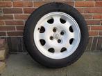 4x witte Peugeot 205 GTI velgen incl banden, Ophalen, Gebruikt, 15 inch, Banden en Velgen
