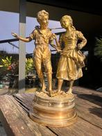 Prachtig antieke koper beeld, Ophalen of Verzenden