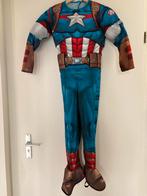 Captain America Kostuum met Schild (Maat 132 cm), Ophalen of Verzenden, Zo goed als nieuw, 122 t/m 128, Jongen