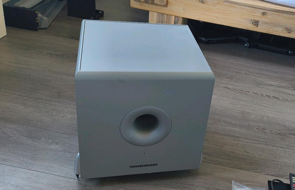 Mordaunt-Short MS308 actieve Subwoofer, Overige merken, Gebruikt, Subwoofer, Ophalen of Verzenden