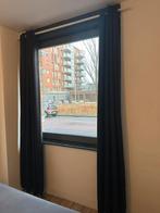 Gordijnen zwart met print, Huis en Inrichting, Stoffering | Gordijnen en Lamellen, Ophalen, Gebruikt, Zwart, 200 cm of meer