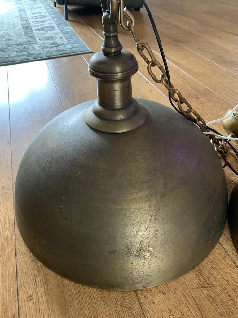 Bronzen gietijzeren hanglamp, Ophalen, Minder dan 50 cm