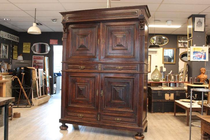 Brocante - Zeer fraaie antieke Kussenkast!, Antiek en Kunst, Antiek | Meubels | Kasten, Ophalen