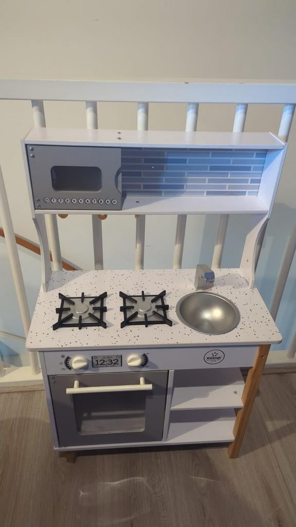 KidKraft Speelkeuken - Wit/Grijs Hout, Kinderen en Baby's, Speelgoed | Speelkeukens, Ophalen