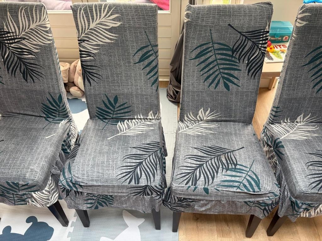 Zwart eetkamerstoel, Huis en Inrichting, Stoelen, Ophalen, Zwart, Zo goed als nieuw, Vier