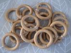 18 Houten ringen, gordijnringen., Bruin, Zo goed als nieuw, Minder dan 100 cm, 50 tot 100 cm