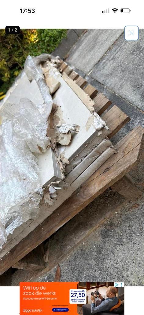 Tegels voor je woning, Doe-het-zelf en Verbouw, Dakpannen en Dakbedekking, Steen of Klei, Zwart, Ophalen of Verzenden, Zo goed als nieuw