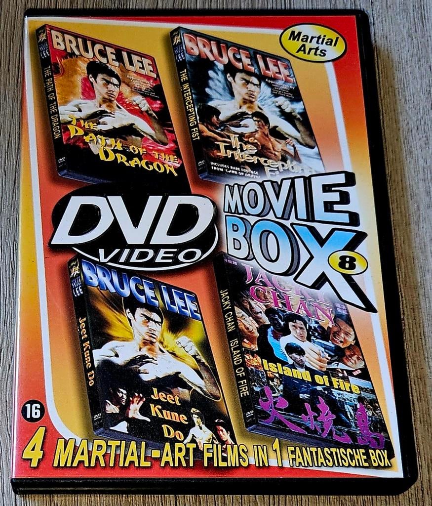 Bruce Lee & Jackie Chan DVD Movie Box - 4 Martial Arts Films, Gebruikt, Vanaf 16 jaar, Boxset, Ophalen of Verzenden