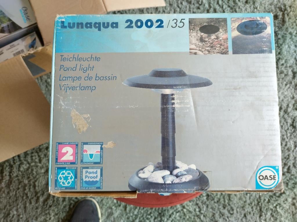 Oase lunaqua 2002/35 vijverlamp nieuw in doos vijverlamp, Ophalen of Verzenden, Nieuw, Vijververlichting