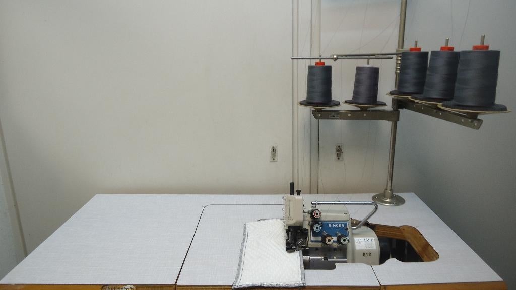 Industrie Lockmachine Singer 5 draads, Gebruikt, Singer, Ophalen of Verzenden, Naaimachine