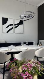 Luxe Eettafel Set met Bank, Stoelen, Ophalen of Verzenden, Zo goed als nieuw, 4 tot 6 stoelen