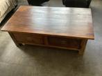 Houten salontafel koloniaal teak tafel, Huis en Inrichting, Ophalen, Gebruikt, 100 tot 150 cm, Koloniaal