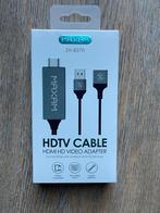 HDTV CABLE, HDMI HD VIDEO ADAPTER, Ophalen of Verzenden, Nieuw, Minder dan 2 meter, HDMI-kabel