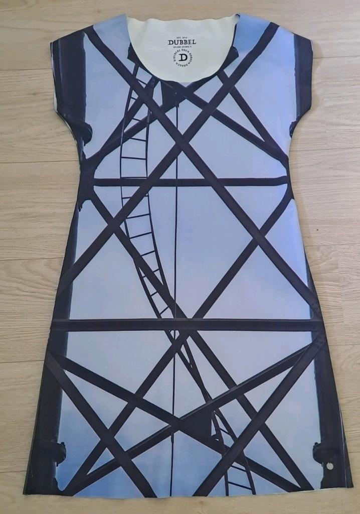 ZGAN Dividere jurkje met unieke print - Maat M, Kleding | Dames, Maat 38/40 (M), Overige kleuren, Ophalen of Verzenden, Boven de knie