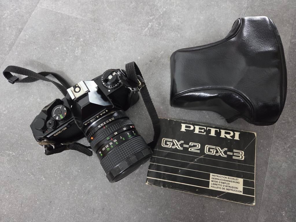 Petri GX-2 Fototoestel met lens en handleiding, Audio, Tv en Foto, Fotocamera's Analoog, Ophalen of Verzenden, Gebruikt, Spiegelreflex