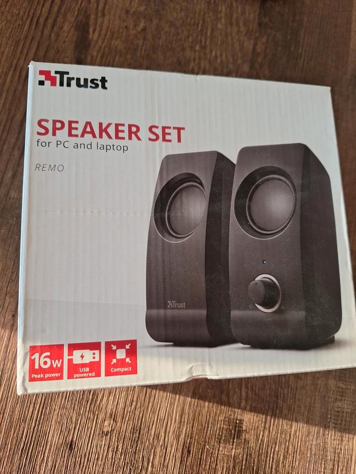Trust Remo USB Speaker Set - Zo goed als nieuw, Computers en Software, Pc speakers, Zo goed als nieuw, Audiokanaal 2.0, Ophalen