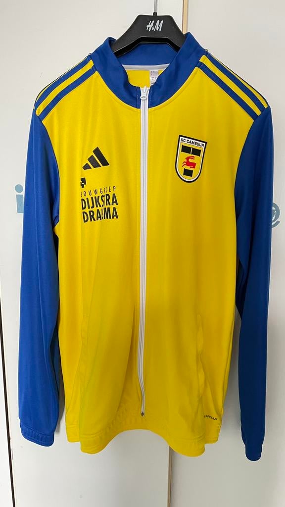 Nieuw maat L Cambuur jas/ vest Adidas blauw geel, Kleding | Heren, Sportkleding, Nieuw, Voetbal, Maat 52/54 (L), Geel, Ophalen of Verzenden