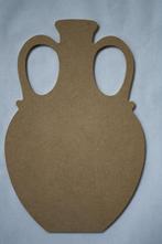 5 stuks mdf 2 orenkannen 18,5x28cm, Ophalen of Verzenden, Nieuw, Materiaal