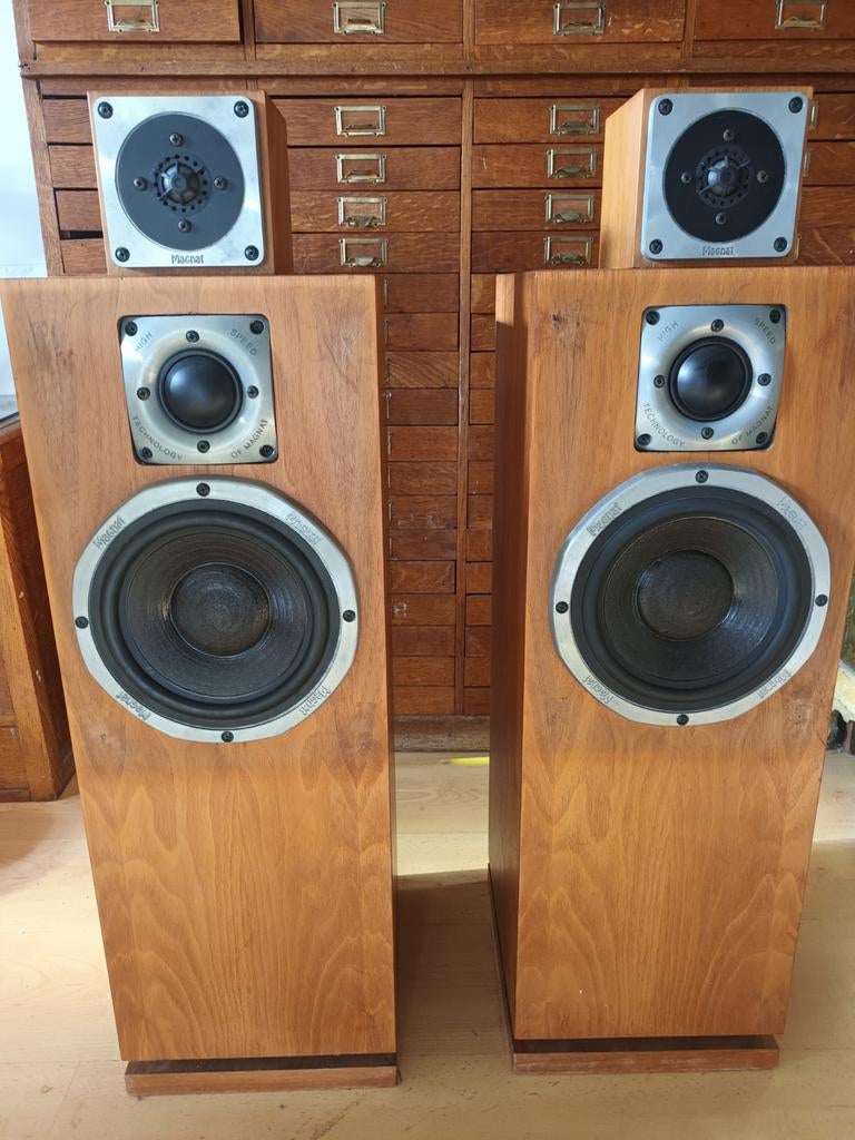 Vintage usa Magnat High Speed Technology luidsprekers, Ophalen of Verzenden