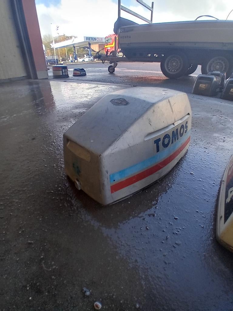 Tomos 4 pk 2 takt luchtgekoelde buitenboordmotor kap, Ophalen of Verzenden, Gebruikt