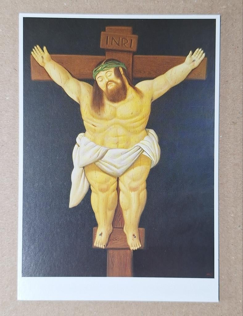 Botero - Christus, 2000 - Gemeentemuseum Den Haag, Ophalen of Verzenden, 1980 tot heden, Ongelopen, Overige thema's