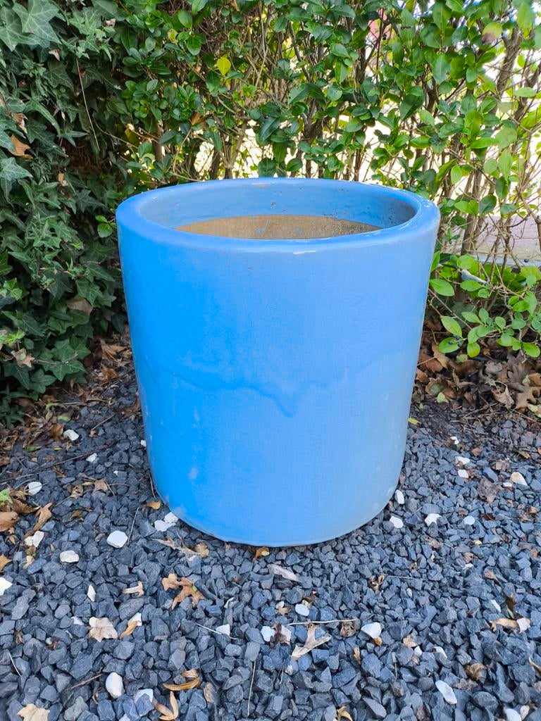 Grote aardewerk bloempot, Tuin en Terras, Bloempotten, Ophalen, 40 cm of meer, Rond, Tuin