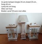 Windlichten en lamp, Ophalen, Zo goed als nieuw