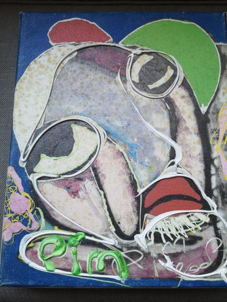2 schilderijen van Pim Smit, vriend van Herman Brood, Antiek en Kunst, Ophalen of Verzenden