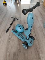 Scoot & Ride Highwaykick 1 Steel - Inclusief Helm & Duwstang, Ophalen of Verzenden, Zo goed als nieuw