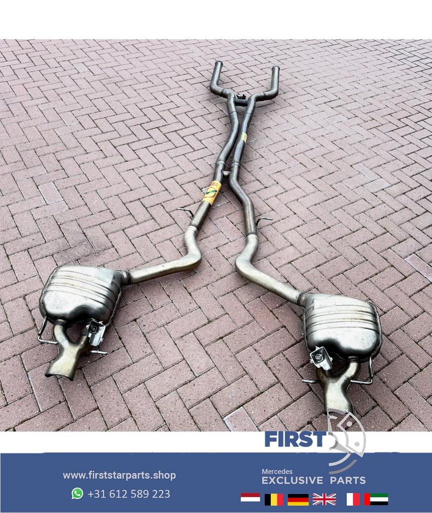 W290 AMG GT 4DEUR UITLAAT COMPLEET GT63 GT63S  A2904905400 M, Auto-onderdelen, Uitlaatsystemen, Gebruikt, -, Ophalen of Verzenden