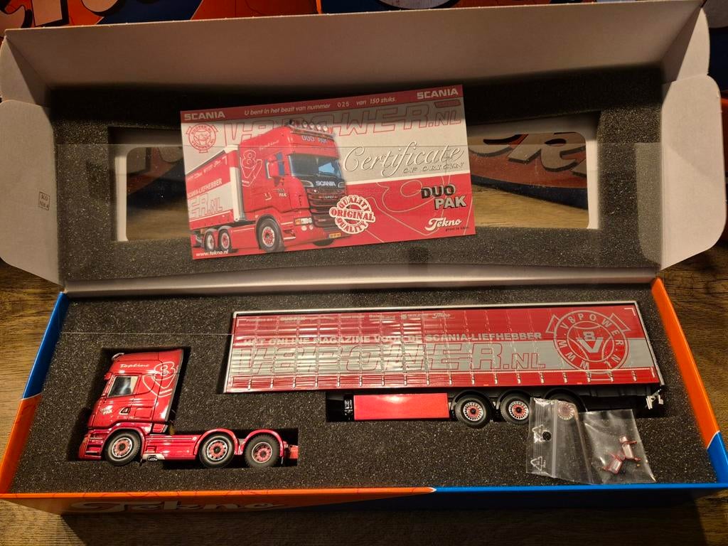 Tekno Scania V8 Power Duopak, Ophalen of Verzenden, Nieuw, Bus of Vrachtwagen, Tekno