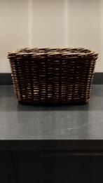 Stevige rieten fietsmand voor voorop of achterop, Ophalen, Gebruikt, Fietsmand