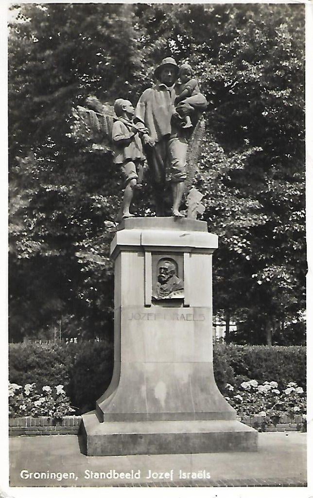 Groningen- -Standbeeld Jozef Israëls., Verzamelen, Verzenden, 1940 tot 1960, Gelopen, Groningen