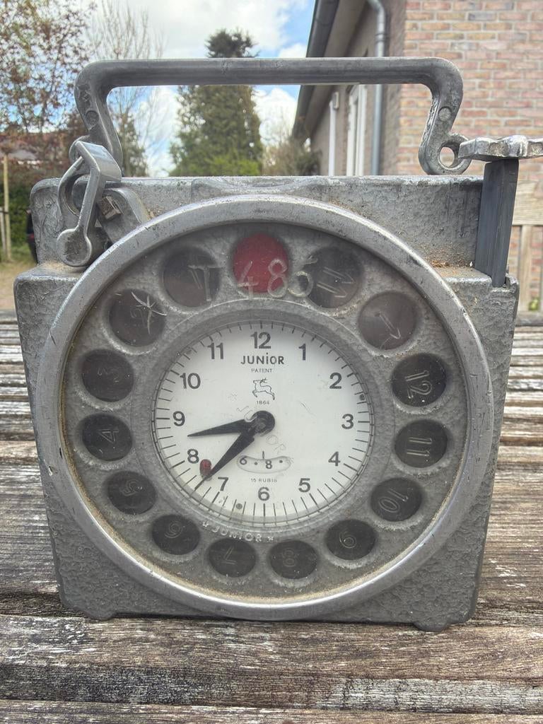 Vintage Duivenklok Junior - Tijdregistratie voor Duiven, Ophalen of Verzenden