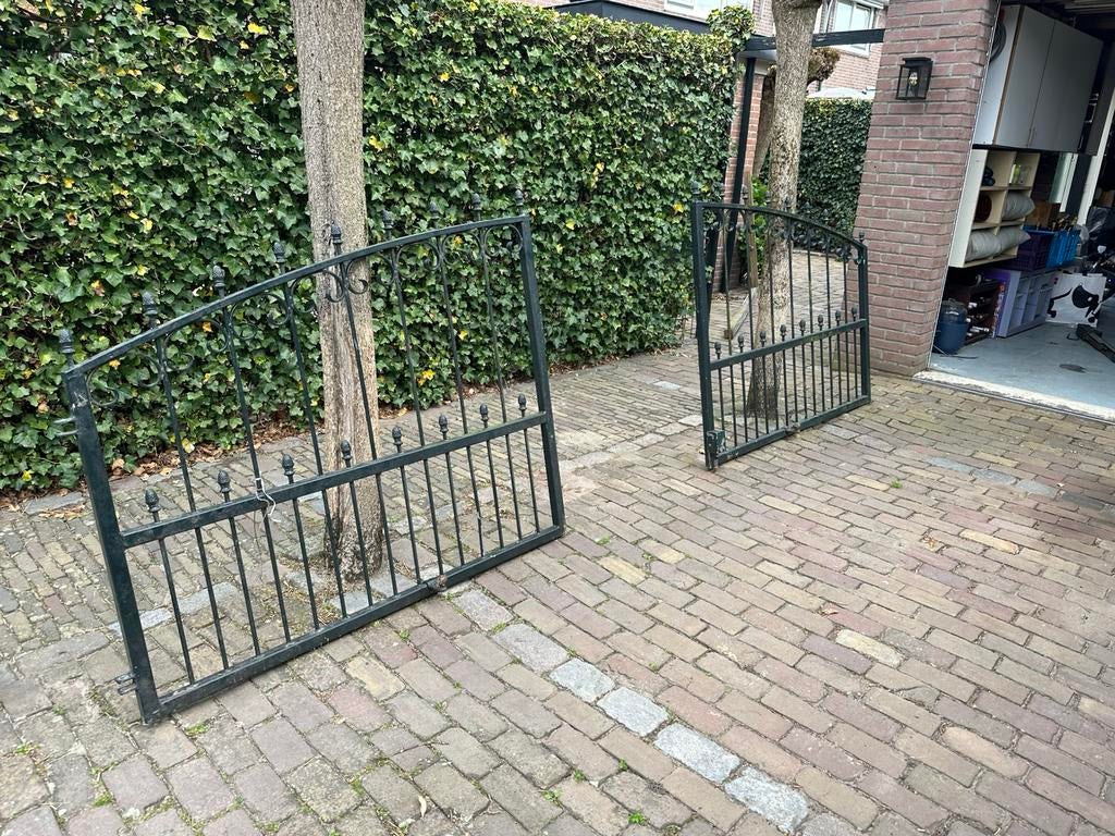 Poort sierhek smeedijzer, Ophalen, Gebruikt, IJzer, Sierhekwerk