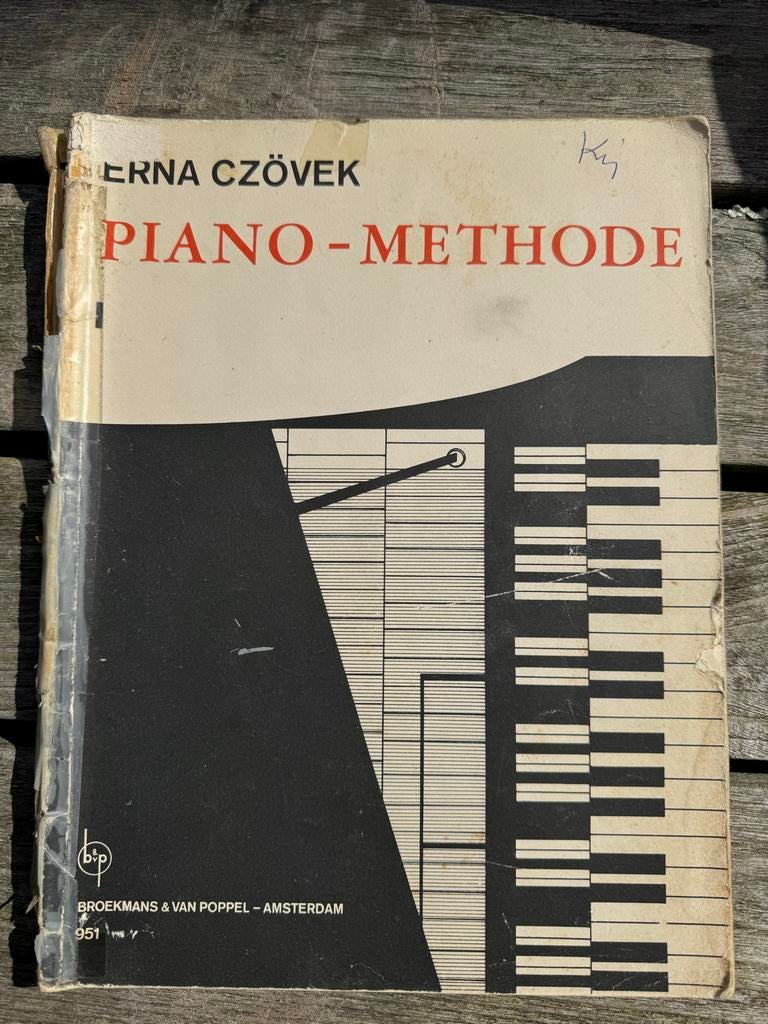 Erna Czövek Piano-Methode - Vintage Pianoboek, Gebruikt, Klassiek, Les of Cursus, Ophalen of Verzenden
