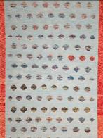 Handgemaakt wol modern Kelim tapijt Yasmoon Aqua 175x242cm, Crème, 150 tot 200 cm, Onbekend, Ophalen of Verzenden
