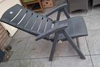 HARTMANN TUINSTOEL 2X EVT MET KUSSENS, Tuin en Terras, Ophalen, Zo goed als nieuw, Kunststof, Verstelbaar