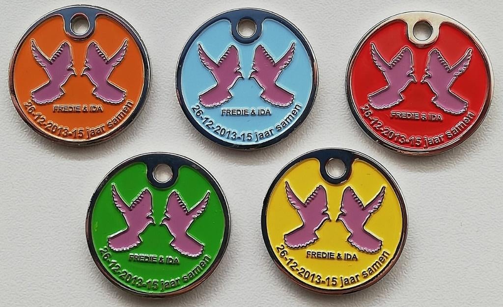 Winkelwagenmuntjes kristallen bruiloft, Verzamelen, Winkelwagenmuntjes, Ophalen of Verzenden