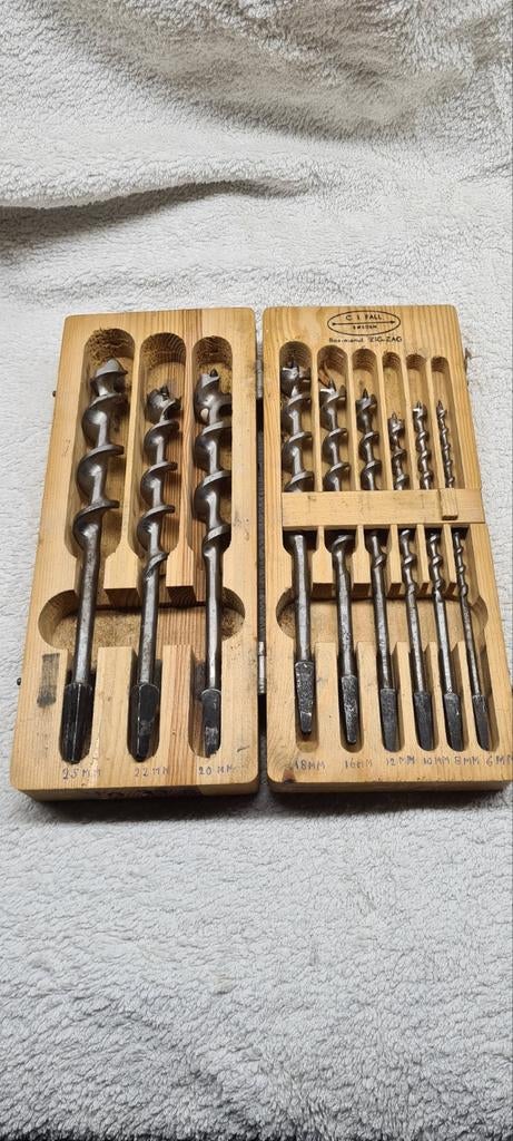 Vintage C.I. Fall Zweden Houtboren Set - ZIG-ZAG, Ophalen, Gebruikt
