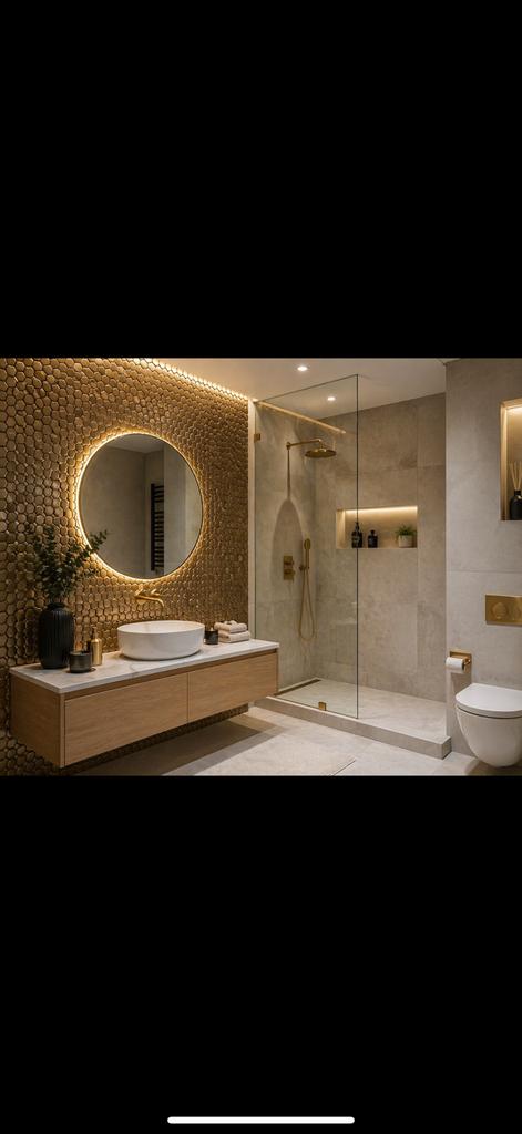 Gold  hexagon Glass Mosaik, Ophalen, Nieuw