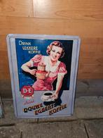 Vintage reclamebord douwe egberts, Ophalen of Verzenden, Gebruikt, Reclamebord