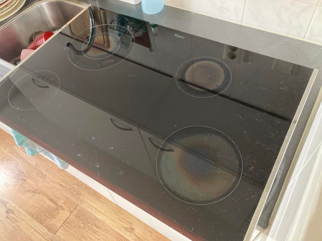 Whirlpool Inductie Kookplaat - Gebruikt, Witgoed en Apparatuur, Kookplaten, Ophalen, Gebruikt, 4 kookzones, Inbouw