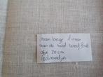 Room beige linnen 96 x 20 cm, 12 draadjes, aan rand weeffout, Ophalen of Verzenden, Zo goed als nieuw, Handborduren, Onderdeel of Toebehoren