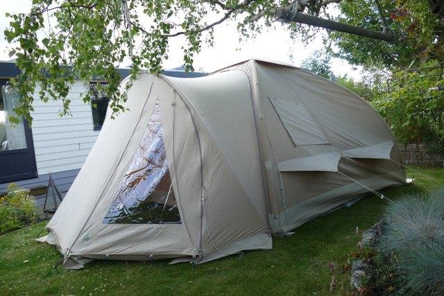Karsten koepeltent 3x3, Caravans en Kamperen, Ophalen, Gebruikt, Tot en met 4