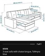 KIVIK 3‑Seater Sofa - Chaise Longue - Excellent Condition, Ophalen, Overige materialen, Zo goed als nieuw, Driepersoons