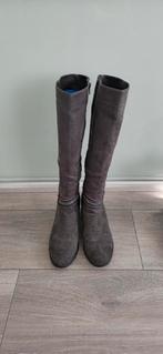 Mooie grijze lange laarzen, Ophalen of Verzenden, Zo goed als nieuw, Grijs, Hoge laarzen
