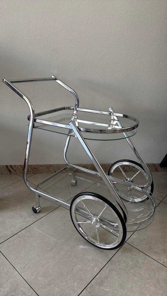 Bijzettafel, Huis en Inrichting, Minder dan 55 cm, Rond, Ophalen, 45 tot 60 cm
