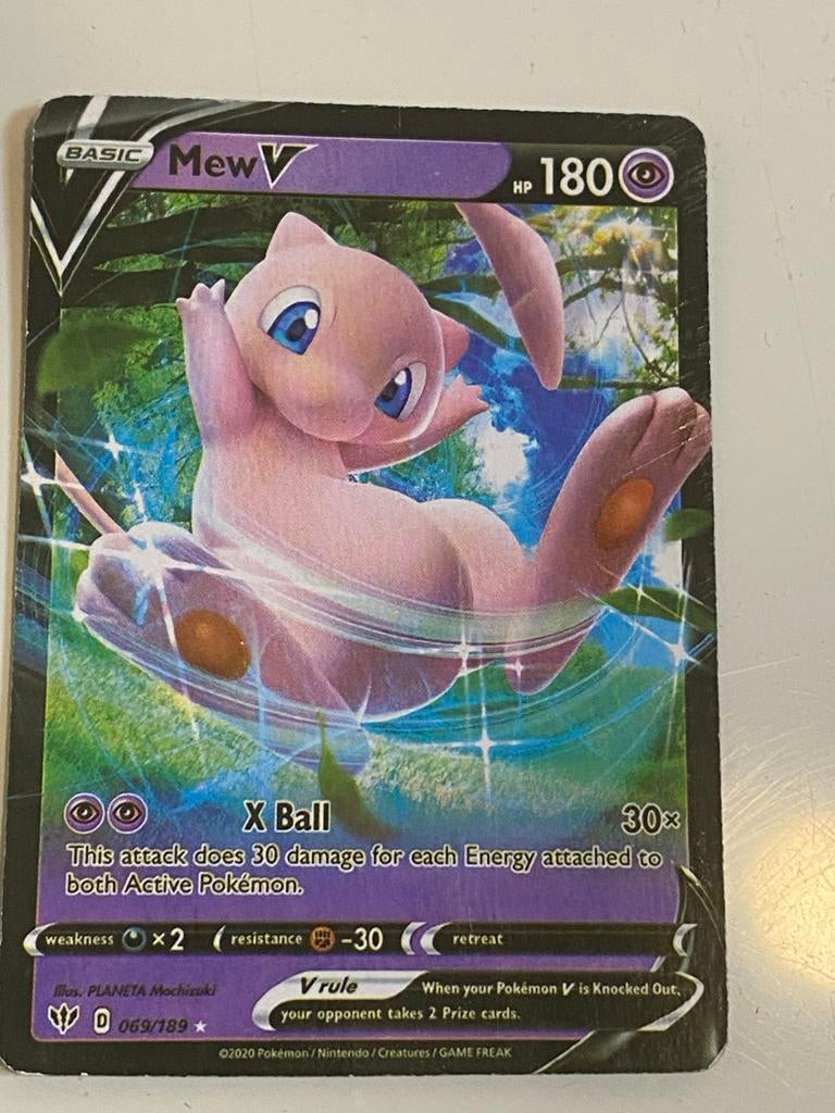Pokémon Kaarten: Mew V, Toxapex GX, Decidueye GX, Ophalen, Gebruikt, Meerdere kaarten, Foil